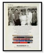 Waterman Pen Company Print Ad Vintage 1993 Magazine Advertisement Graphic Art