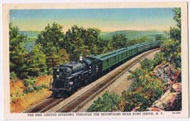 Postcard Train Erie Limited Speeding Through Mountains Near Port Jervis ... - £3.93 GBP