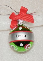 Christmas Keepsake Ornaments Green Ganz 2&quot; x 1 1/2&quot; You Choose Many Name... - £4.37 GBP