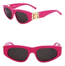 Balenciaga Dynasty 0095 Fuchsia Pink 006 Fashion Bb Logo Sunglasses BB0095S - £288.84 GBP