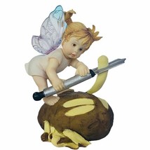 My Little Kitchen Fairies figurine Enesco fairy pixie elf gift Potato peeling - £47.44 GBP