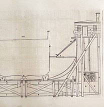 Floating Sectional Docks Woodcut 1852 Victorian Industrial Print Drawing DWS1C - £32.18 GBP