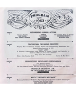 1953 Ringling Bros Barnum &amp; Bailey Program Schedule Advertisement Partia... - $29.99