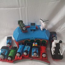 HUGE LOT: Thomas The Train and Friends 12 vehicles and 2002 Train Station EUC - £50.61 GBP