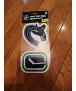 2-PACK VANCOUVER CANUCKS 4&quot;X4&quot; DIE CUT DECAL CAR HOME BRAND NEW WINCRAFT - £7.84 GBP