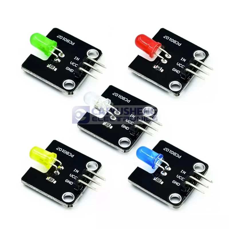 LED Lamp Bead Module White Red Yellow Green Blue 5mm Light Emitting Diod... - £7.47 GBP+