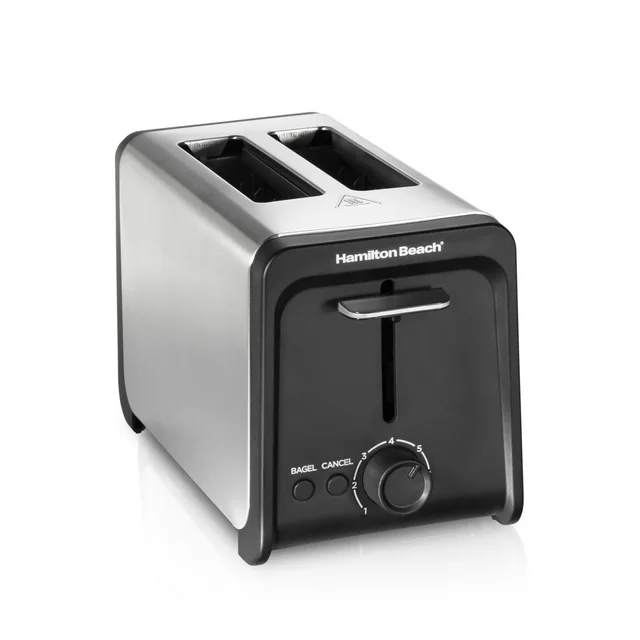 Hamilton Beach 2 Slice Toaster Wide Slots Bagel Function Toast Boost, Stainless - £42.06 GBP