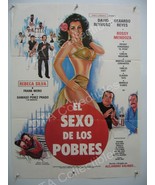 EL SEXO DE LOS POBRES-ROSSY MENDOZA-MEXICAN ONE SHEET VG - $44.14