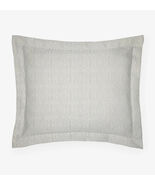 Sferra Veroli Ice Standard Sham Textured Tile Motif Cotton Matelassé Ita... - $47.50