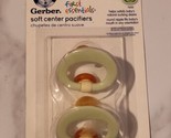 Gerber First Essentials White/Green Soft Center Pacifiers BPA Free 0-6 M... - $29.95
