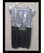 Corey P Gray &amp; Silver Ladies Dress Silver Sequin Trim Size 14 NWT - $19.79