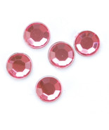 Round Rhinestones Embellishment 5mm Pink - $15.18