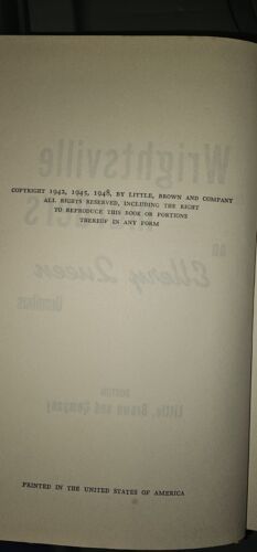 WRIGHTSVILLE MURDERS AND ELLERY QUEENOM - Hardcover Item image 2