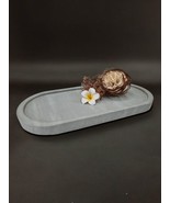 Zeolite Decorative Bowl Oval Green Tray Bathroom Accessory Cosmetic Plate - $132.40 CAD