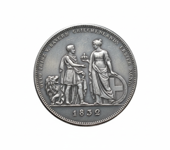 1832 Luis I Baviera Otto I Grecia Medalla de Arte Conmemorativo Restrike - €11,43 EUR