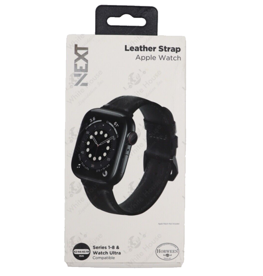 NEXT - Leather Band for Apple Watch 42, 44, 45mm (Series 1-8) and Apple ... - $7.69