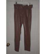 NWT ABERCROMBIRE KIDS BROWN FAUX LEATHER PANTS 13/14 GIRLS - $50.73 CAD