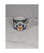 Vintage Made in Germany Lusterware Tea Cup with Raised Floral Design - £22.40 GBP