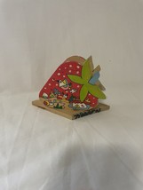 Vintage Honduran Hand Painted Wood Napkin Holder - e675 - €5,12 EUR