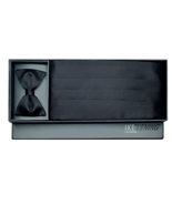 Ike Behar Black Silk Cummerbund and Bow Tie Set - $74.25