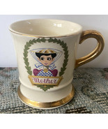 Vintage Ceramic Mother Mug Gold Trim cream - £7.81 GBP