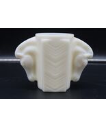 Vintage ‘30s Art Deco Macbeth Evans Double Horse Head Uranium Milk Glass... - $827.93 MXN