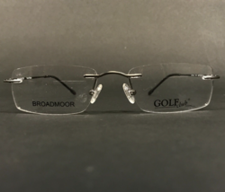 Broadmoor Eyeglasses Frames Golf Club 1455 GUN Grey Rectangle Rimless 50-17-140 - £37.20 GBP