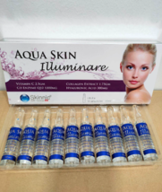 1 Box Aqua Skin Illuminare Vitamin C and Collagen Free DHL Express Shipping - £101.43 GBP