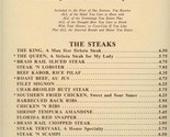 The Brass Rail Steaks N Stuff Menu Chicago Illinois 1970&#39;s - $45.10
