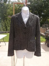 ANN TAYLOR BLACK&amp;WHITE BLAZER 4 - £15.97 GBP