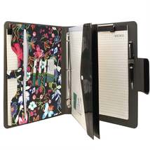Padfolio Ring Binder with Expanded Document Bag, 3-Ring Binder Case - $39.99