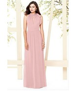 Dessy 8150...Full Length, Halter, Special Occasion Dress...Rose...Size 1... - £39.16 GBP