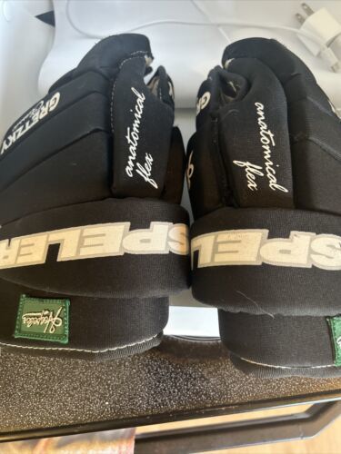 Hespeler Hockey Glvoes Wayne Gretzky Giovani 11 &quot; Molto Buono Anatomico ... - $42.36