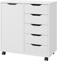 Panana 5-Drawer Chest With 1 Door, Wooden Chest Of Drawers, Bedroom Furniture - £118.05 GBP