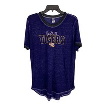 LSU Tigers Womens Shirt Adult Size Large Lounge Top LSU Greaux Tigers Burn Out - £20.03 GBP