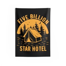 Custom Indoor Wall Tapestry - Five Billion Star Hotel - Tent in Forest, Starry N - £21.40 GBP+