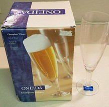 Oneida Scott Zwiesel Champlain Pilsner Set of 4 Stem Crystal Beer Glasse... - $39.55