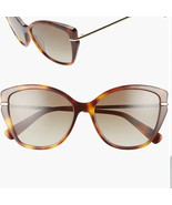 Longchamp Brown Sunglasses with Tortoiseshell Havana/ Brown Gradient len... - $48.51