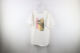 Vintage 90s Mens XL Spell Out Saratoga Horse Racing Track Equestrian T-Shirt - £36.98 GBP