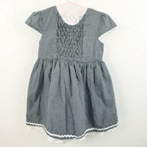The Childrens Place, Gingham Dress, Girls, Size 4T, Black And White Dress - £11.99 GBP
