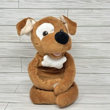 Silver One Kids Cuddle Friends Brown Puppy Dog 13 Inch Plush Stuffed Animal Toy - £8.12 GBP