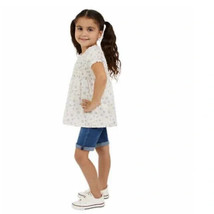 Koala Kids Toddler Girls Size 4T Denim Shorts White Floral Top 2 Piece Set NWT - $17.99