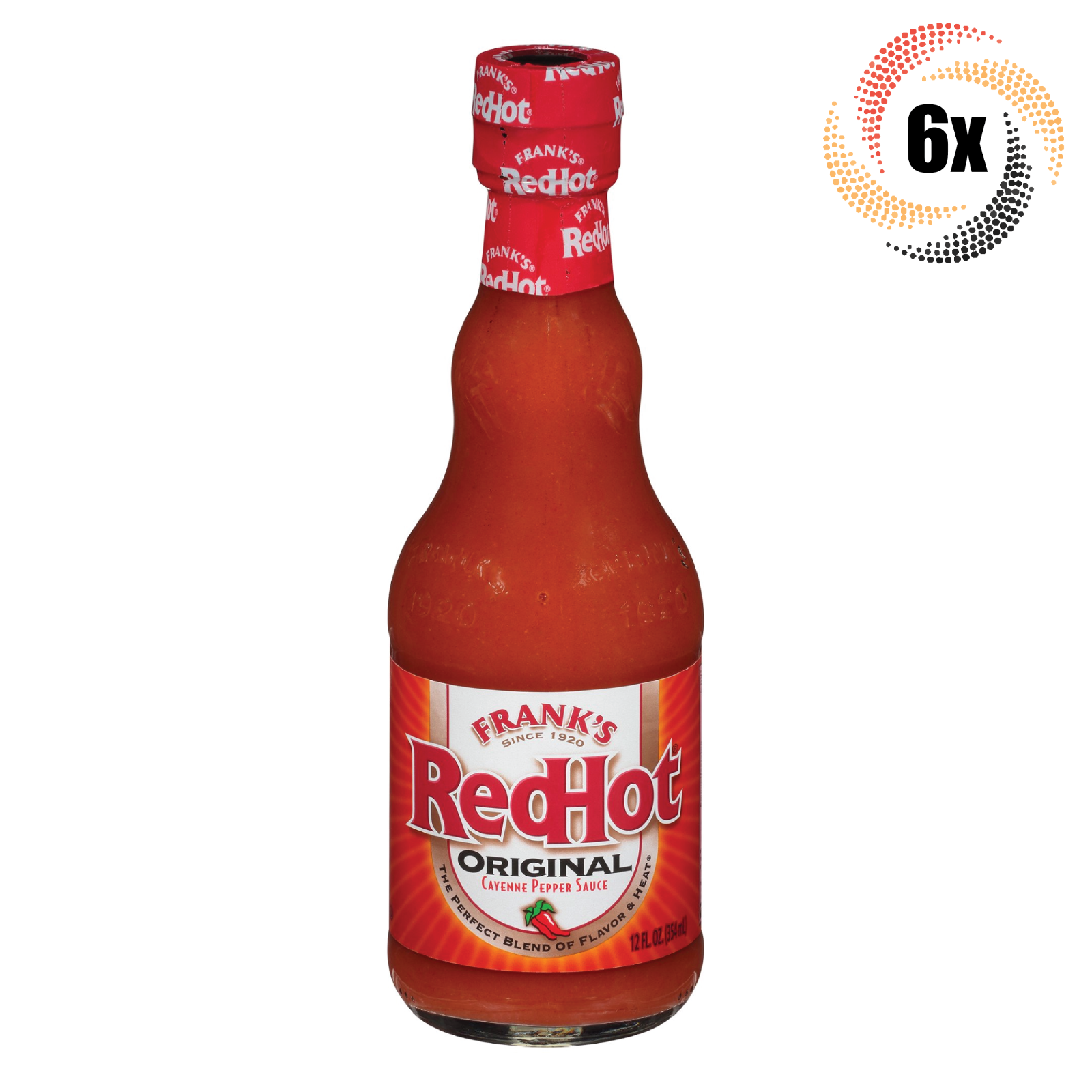 6x Bottles Frank's Red Hot Original Cayenne Pepper Sauce | 12oz | Fast Shipping! - £36.36 GBP