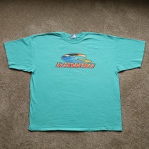 Vintage Hawaii Wave Men&#39;s T-Shirt Teal Green Gildan Mens Size 2XL - $16.61