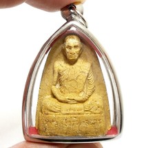 Thai Buddha Amulet 2521 Lp Toh Blessed Miracle Pendant Success Rich Money Wealth - £50.58 GBP