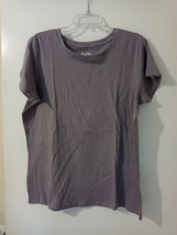 Aveto Plus Light Purple scoop neckline short sleeve cotton/spandex T-shi... - £10.60 GBP
