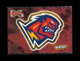 Vintage 2001 Topps Xfl Collectible Sticker Football Card #4 Of 10 Orlando Rage - £3.86 GBP