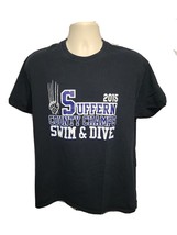 2015 Suffern County Champs Swim &amp; Dive Adult Large Black TShirt - £14.24 GBP