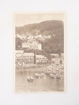 Clovelly From the Quay Sail Boats RPPC Devon England Vtg Postcard G.S. Reilly - £10.06 GBP