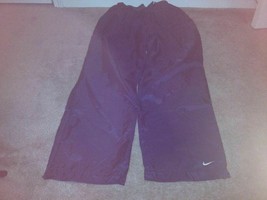 Nike Men&#39;s Blue Athletic Windbreaker Track Pants Size Medium - $41.03